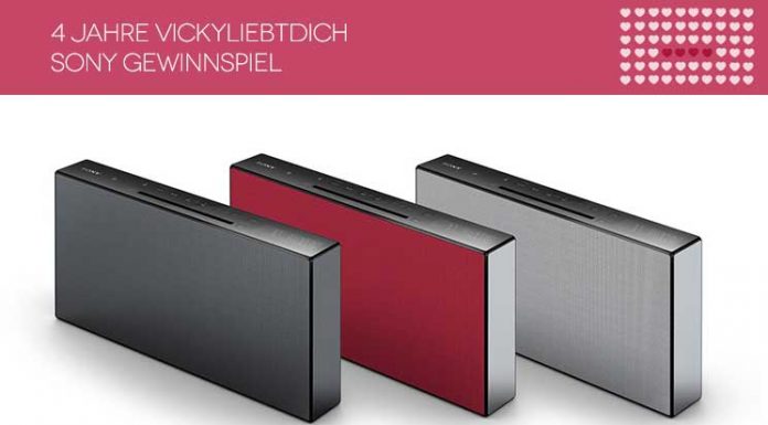 Vickyliebtdich wird 4 – SONY Hi-Fi-System Gewinnspiel